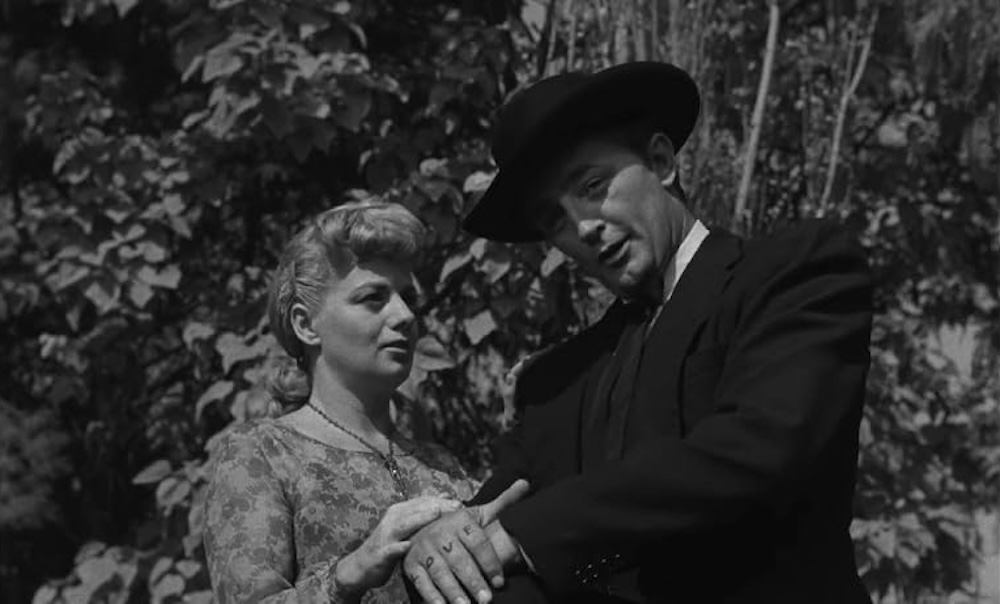 A still from the Night of the Hunter